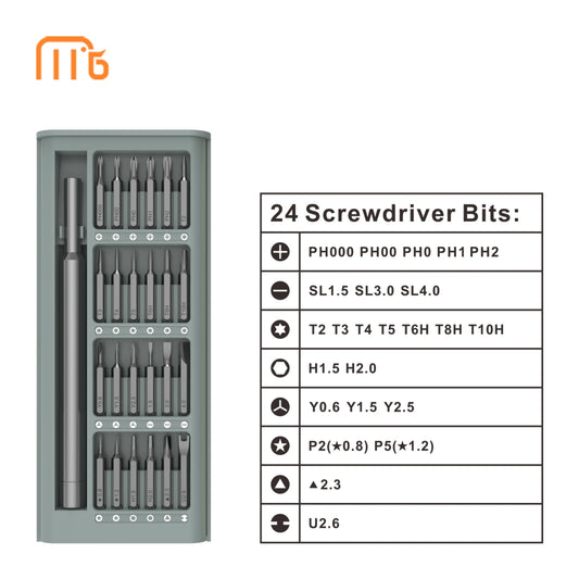 24 in 1 24 Bits Multi Laptop PC Cell Phone Pocket Precision Screwdriver Set Repair Tool Kit for Xiaomi iPhone Samsung