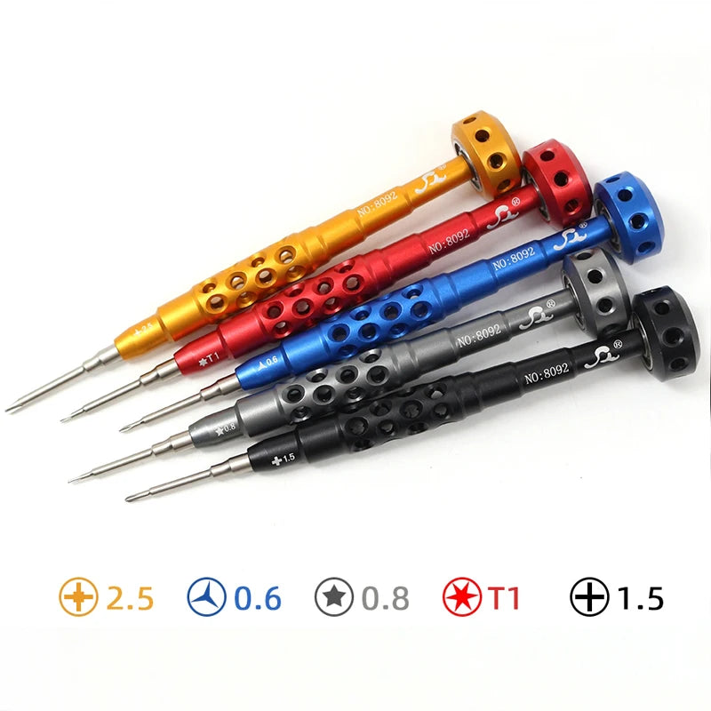 Aluminum Alloy Repair Tool  Magnetic Hardware Precision S2 Multi Specification Screwdriver for Mobile Phone Keyboard Camera UAV