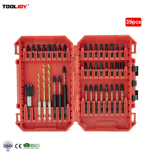 TOOLJOY 39pcs Impact Bit Set OEM ODM Factory Price Designed for Distributors Contractors and Global Hardware Buyers