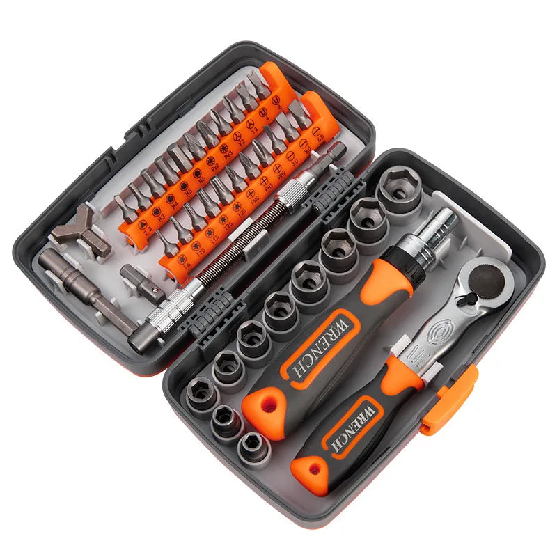 38 in 1 Multi Tools Screwdriver Set Ratchet Socket Wrench Combination Toolbox Hardware Precision Screw Bits Hand Tool Sets
