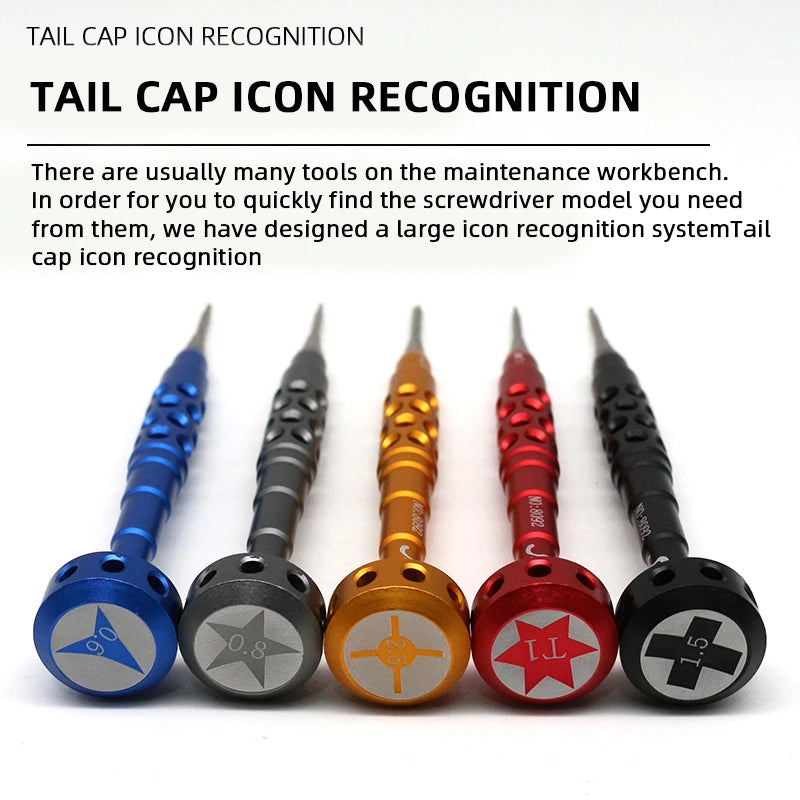 Aluminum Alloy Repair Tool  Magnetic Hardware Precision S2 Multi Specification Screwdriver for Mobile Phone Keyboard Camera UAV