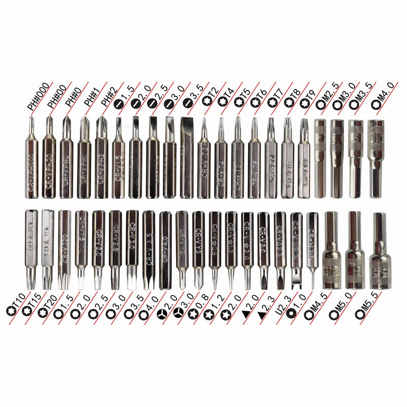 45 in 1 Professional Tool Screwdriver Set Manual Portable Repair Hardware Kit