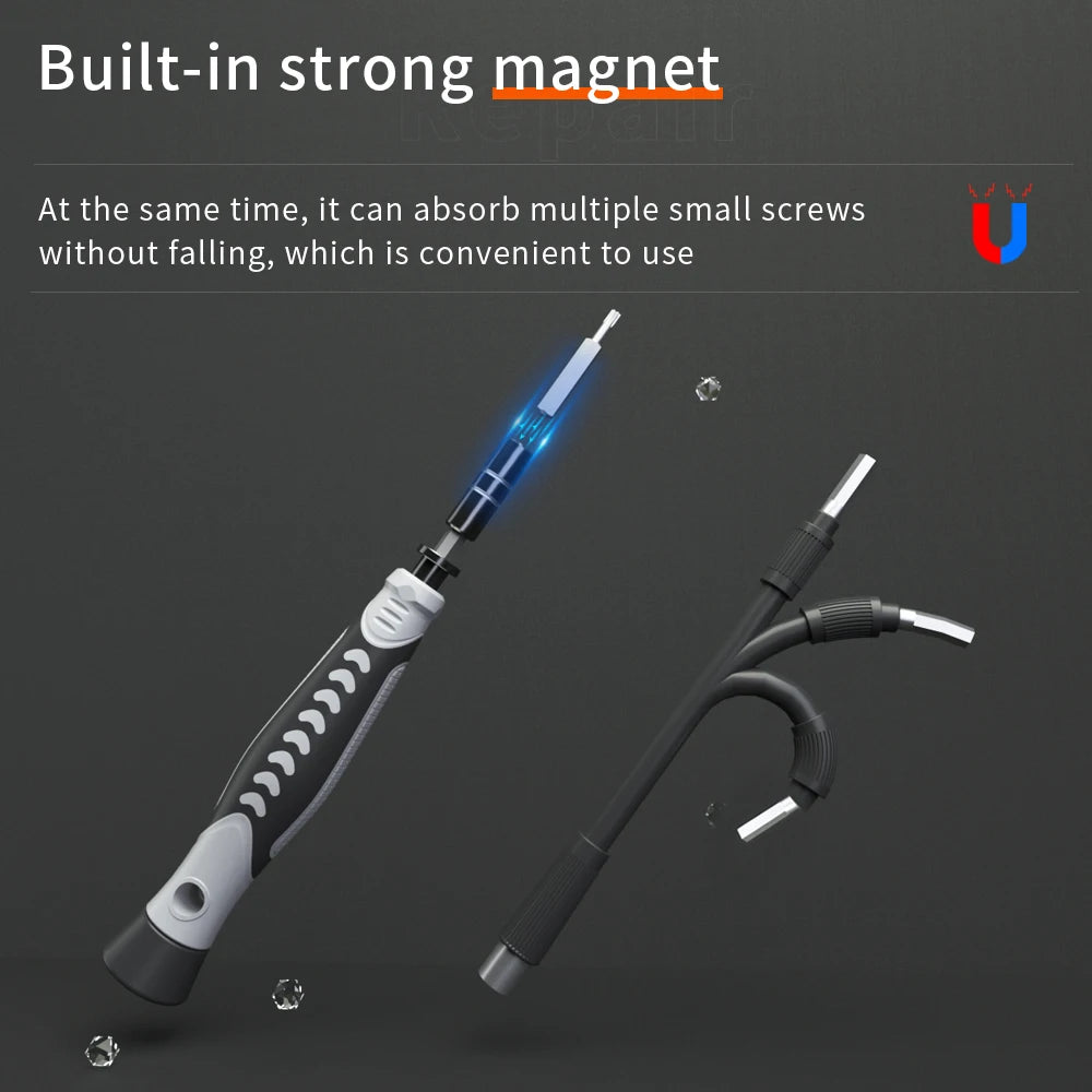 130 in 1 Screw Driver Set Tools Screwdriver Kit Bits Phone Cell Laptop Repairing Magnetic Kits Mobile Repair Tool