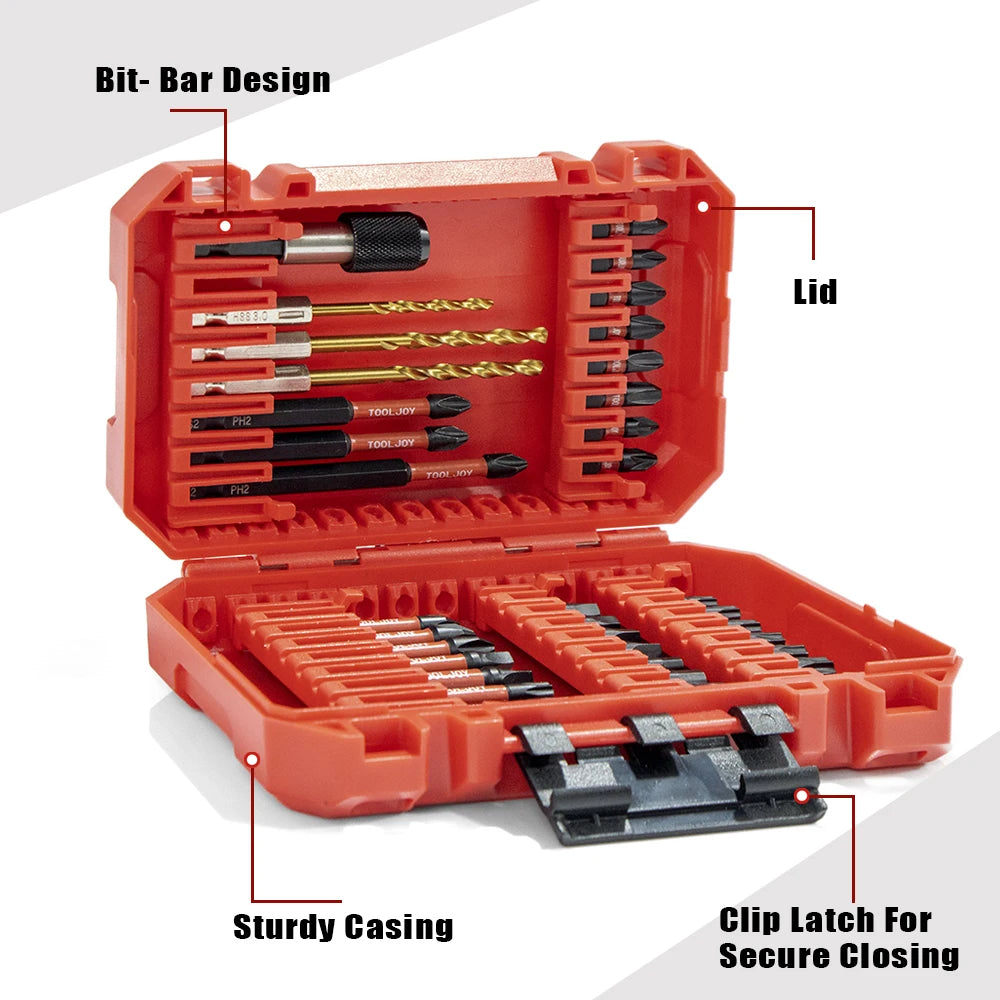 TOOLJOY 39pcs Impact Bit Set OEM ODM Factory Price Designed for Distributors Contractors and Global Hardware Buyers