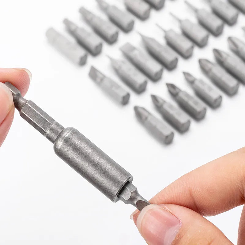 31PCS Hardware Tool Set Chrome-vanadium Steel Phillips Slotted Torx Hex Pozi Electrical Quick Release Screwdriver Bits Set