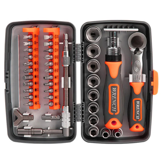 38 in 1 Multi Tools Screwdriver Set Ratchet Socket Wrench Combination Toolbox Hardware Precision Screw Bits Hand Tool Sets